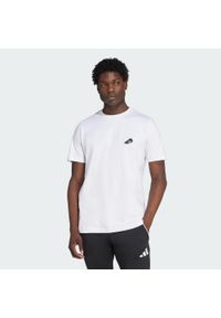 Adidas - Koszulka z grafiką Copa. Kolor: biały. Materiał: bawełna