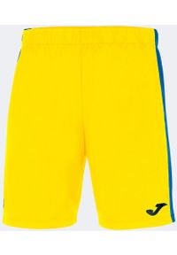 Spodenki do piłki nożnej męskie Joma Maxi. Kolor: niebieski, wielokolorowy, żółty. Materiał: poliester. Sport: piłka nożna #2