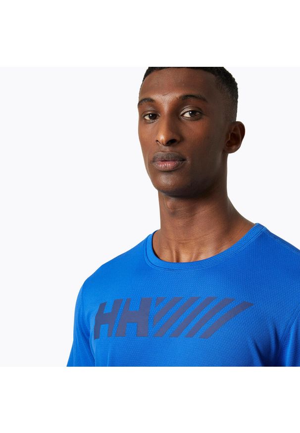 Koszulka męska Helly Hansen Lifa Tech Graphic. Kolor: niebieski. Sport: turystyka piesza