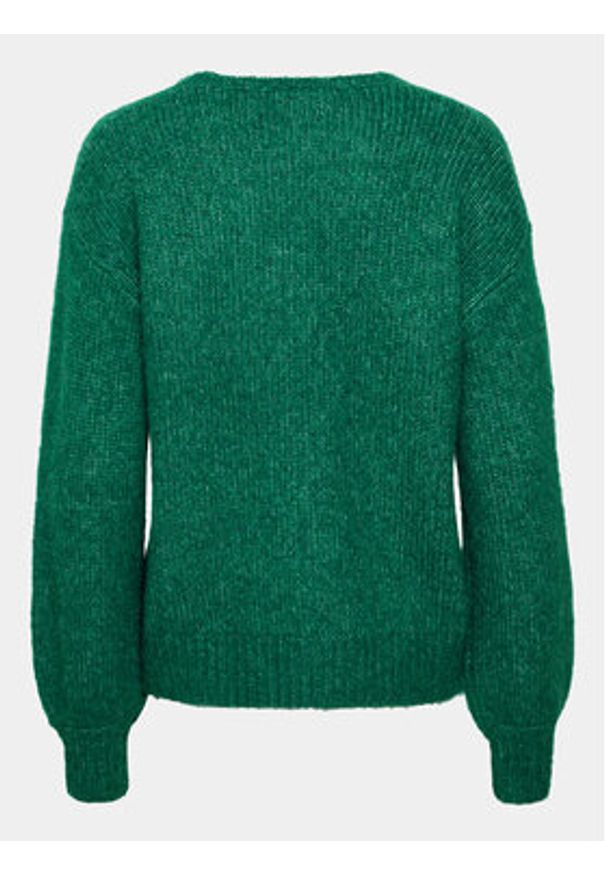 Kaffe Sweter Kasarla V-Neck 10506829 Zielony Loose Fit. Kolor: zielony. Materiał: syntetyk