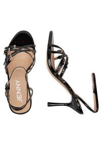 Jenny - JENNY Sandały LS6025-08 Czarny. Kolor: czarny. Materiał: syntetyk, materiał #3