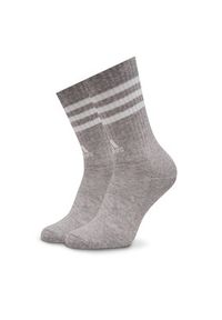 Adidas - adidas Skarpety wysokie unisex 3-Stripes Cushioned Crew Socks 3 Pairs IC1323 Szary. Kolor: szary #3