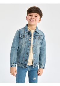 Sinsay - Kurtka jeansowa - niebieski. Kolor: niebieski. Materiał: jeans #1