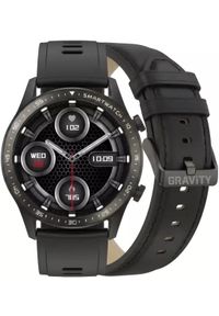 Smartwatch Gravity Czarny 2 Paski GT10-3. Rodzaj zegarka: smartwatch. Kolor: czarny #1
