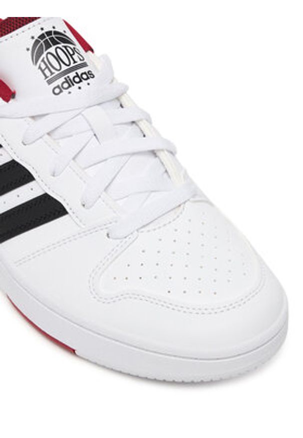 Adidas - adidas Sneakersy Hoops Classic KI1061 Biały. Kolor: biały. Materiał: skóra
