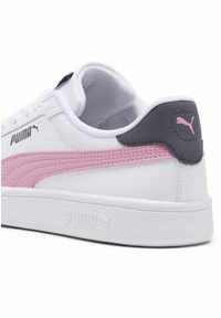 Puma - Młodzieżowe skórzane sneakersy Smash 3.0 PUMA. Kolor: biały, wielokolorowy, różowy, szary. Materiał: skóra