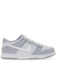 Buty Nike Dunk Low DH9765-001 - szare. Kolor: szary. Materiał: syntetyk, guma, skóra. Szerokość cholewki: normalna. Sezon: lato