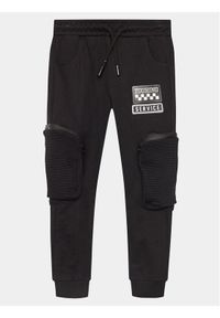 COCCODRILLO - Coccodrillo Spodnie dresowe WC4120101RAK Czarny Slim Fit. Kolor: czarny. Materiał: bawełna