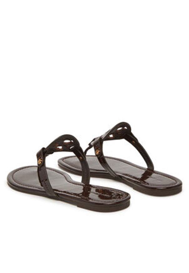 Tory Burch Japonki 11743 Brązowy. Kolor: brązowy. Materiał: skóra