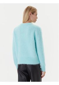 Calvin Klein Sweter LV044D359G Turkusowy Relaxed Fit. Kolor: turkusowy. Materiał: syntetyk #4