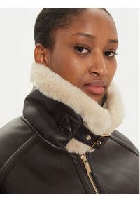 Fracomina Kurtka z imitacji skóry FS24WC4004O42001 Brązowy Regular Fit. Kolor: brązowy. Materiał: skóra #3