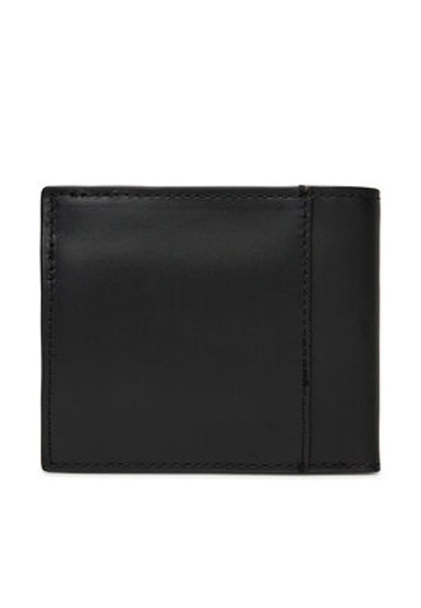 Calvin Klein Jeans Portfel męski Jeans Hardware Bifold W/Coin LV04G1004G Czarny. Kolor: czarny. Materiał: skóra