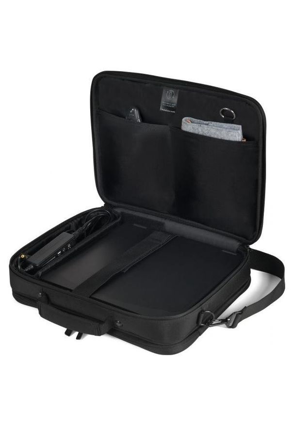 DICOTA - Torba Dicota Eco Multi Core 15-17.3'' czarny. Kolor: czarny. Materiał: materiał