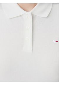 Tommy Jeans Polo Essential DW0DW20160 Biały Slim Fit. Typ kołnierza: polo. Kolor: biały. Materiał: bawełna #3