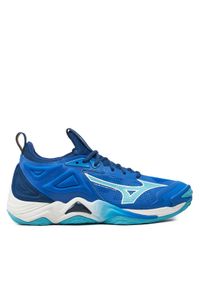 Mizuno Buty halowe Wave Momentum 3 V1GA2312 Niebieski. Kolor: niebieski. Materiał: materiał. Model: Mizuno Wave