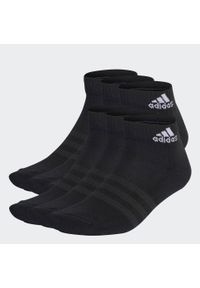 Adidas - Cushioned Sportswear Ankle Socks 6 Pairs. Kolor: biały, czarny, wielokolorowy. Materiał: materiał. Sport: turystyka piesza