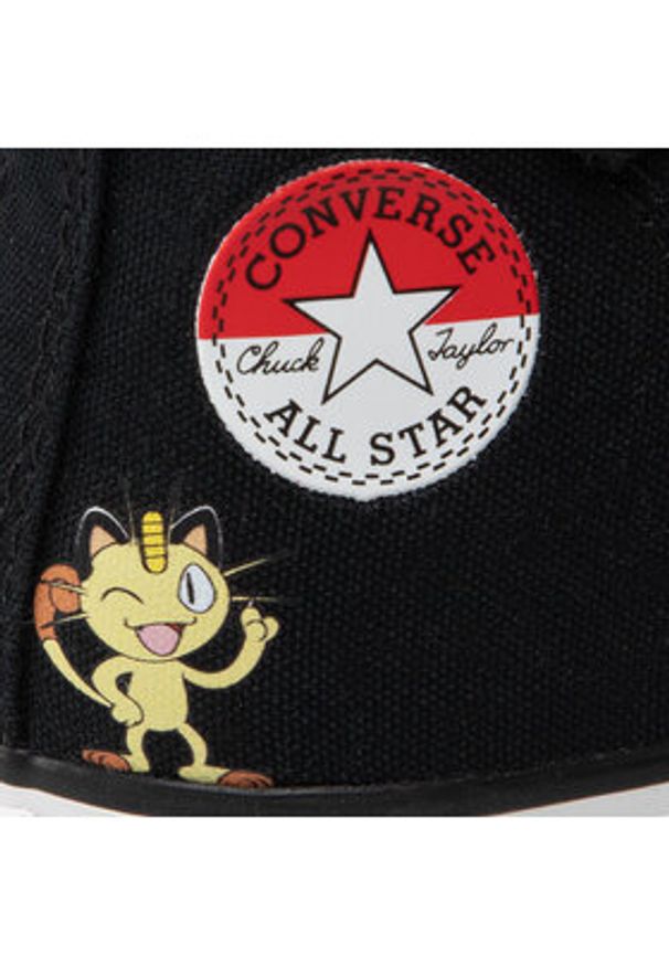 Converse Trampki POKEMON Chuck Taylor All Star Hi A01229C Czarny. Kolor: czarny. Materiał: materiał