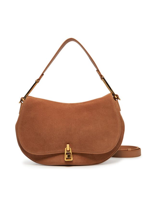 Coccinelle Torebka PQS Magie Suede Bim E1 PQS 18 03 01 Brązowy. Kolor: brązowy. Materiał: skórzane, zamszowe