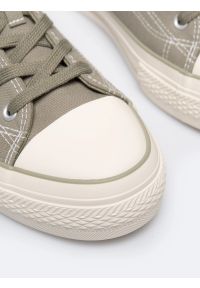 Big-Star - Trampki męskie niskie khaki RR174325 301. Kolor: zielony. Materiał: materiał, jeans. Sezon: wiosna. Styl: elegancki