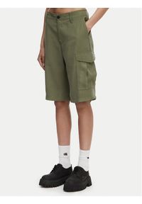 G-Star RAW - G-Star Raw Szorty materiałowe Bermuda Cargo D29016-D522 Zielony ciemny Relaxed Fit. Kolor: zielony. Materiał: bawełna #1
