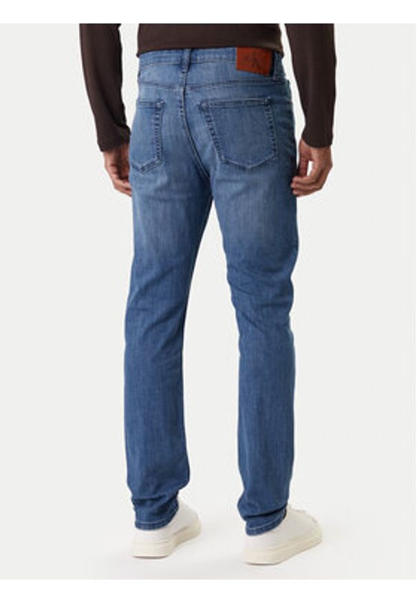 Calvin Klein Jeans Jeansy LV04RE781G Niebieski Slim Fit. Kolor: niebieski
