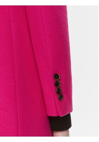 BOSS - Boss Płaszcz wełniany Catara 50501019 Różowy Slim Fit. Kolor: różowy. Materiał: wełna #7