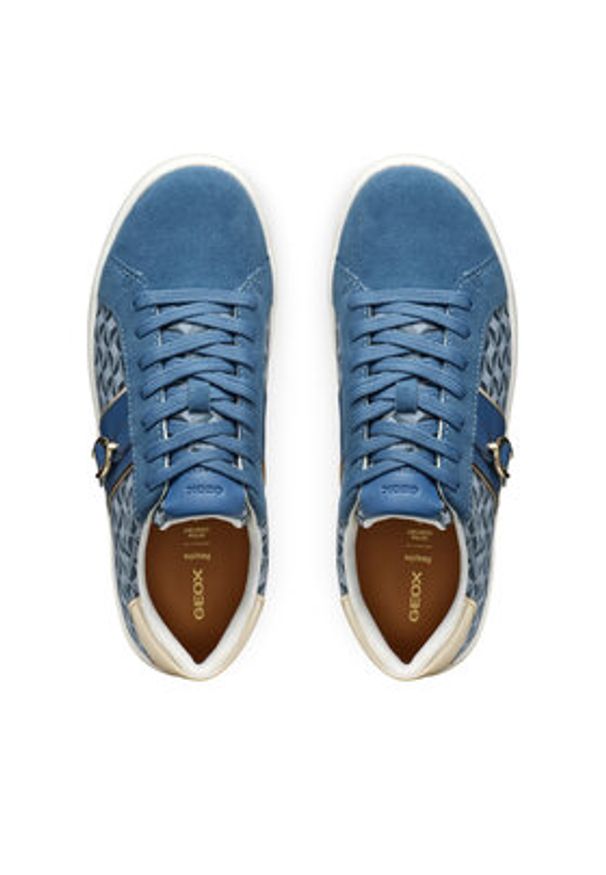 Geox Sneakersy D Spherica Ecub-1 D46WEA 0CK22 C4005 Niebieski. Kolor: niebieski. Materiał: materiał