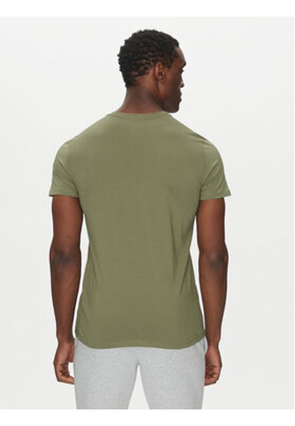 Lacoste T-Shirt TH6709 Zielony Regular Fit. Kolor: zielony. Materiał: bawełna