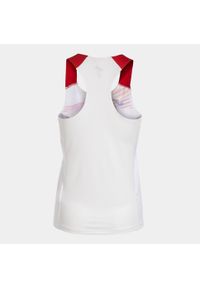 Damski Tanktop Joma Elite X Biało-Czerwony - Lekki i Oddychający. Kolor: żółty, czerwony, biały, wielokolorowy. Materiał: poliester, elastan. Długość rękawa: bez rękawów #2