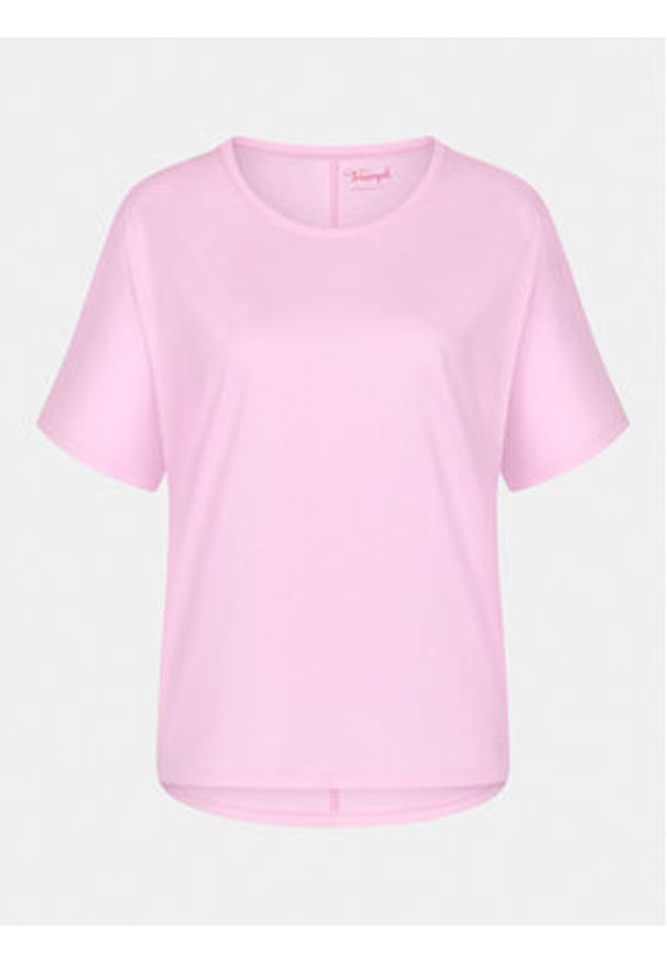Triumph Koszulka piżamowa Mix & Match 10218281 Różowy Relaxed Fit. Kolor: różowy. Materiał: bawełna