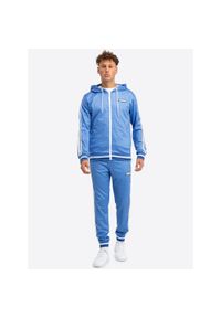 Dres z kapturem Lonsdale Chain Track. Kolor: niebieski. Materiał: dresówka #1