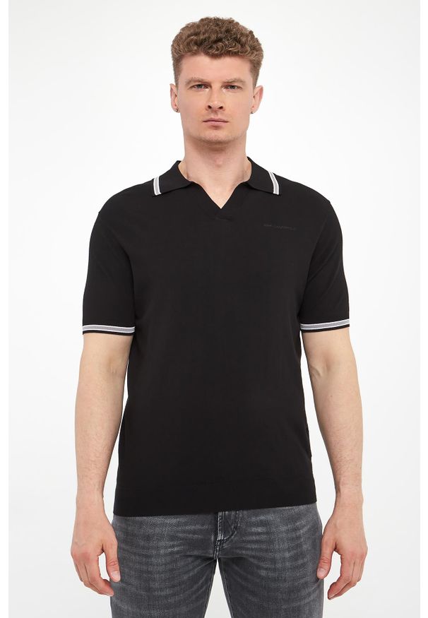 Karl Lagerfeld - Polo męskie KARL LAGERFELD. Typ kołnierza: polo