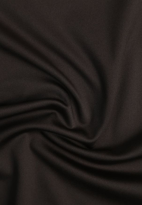 Renee - Ciemnoszary Klasyczny T-shirt o Gładkim Wykończeniu Rhethine. Kolor: szary. Materiał: jeans, zamsz. Długość: krótkie. Wzór: gładki. Styl: klasyczny