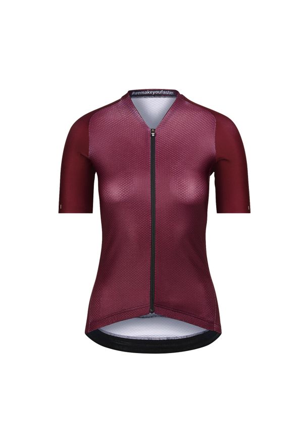 BIORACER - Damski jersey Bioracer Icon Coldblack. Kolor: czerwony, wielokolorowy, brązowy. Materiał: jersey. Sport: kolarstwo