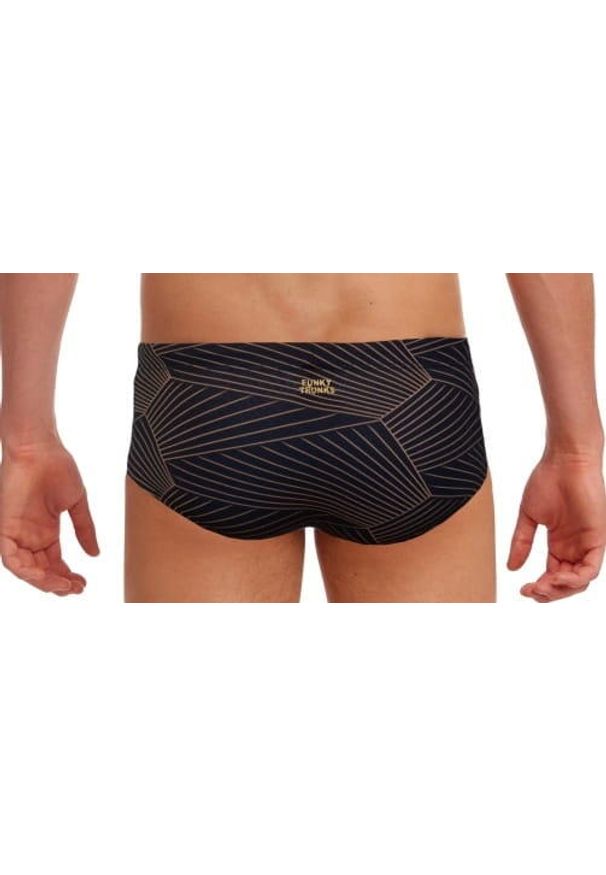 FUNKY TRUNKS - Trunki męskie Funky Trunks Gold Weaver - sidewinder. Kolor: czarny