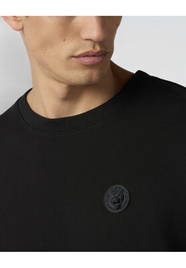 Plein Sport Bluza SAFC MJO1438 STE003N Czarny Regular Fit. Kolor: czarny. Materiał: bawełna. Styl: sportowy