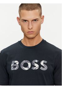 BOSS - Boss T-Shirt Thompson 15 50513382 Granatowy Regular Fit. Kolor: niebieski. Materiał: bawełna