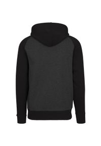 BUILD YOUR BRAND - Męska Raglanowa Bluza Z Kapturem. Typ kołnierza: kaptur. Kolor: wielokolorowy, szary, brązowy. Długość rękawa: raglanowy rękaw