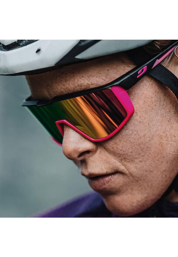 Okulary rowerowe JULBO FURY różowo czarne Spectron kat.3. Kolor: czarny, różowy, wielokolorowy. Sport: turystyka piesza