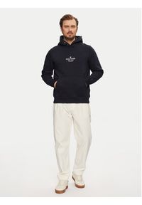 TOMMY HILFIGER - Tommy Hilfiger Bluza MW0MW39050 Granatowy Regular Fit. Kolor: niebieski. Materiał: bawełna, syntetyk #5