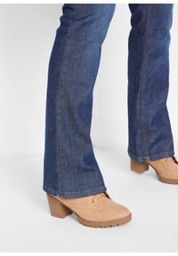 bonprix - Dżinsy ocieplane bootcut, wysoki stan. Stan: podwyższony. Kolor: niebieski #3