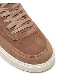 Calvin Klein Sneakersy Lace Up Suede HM0HM01792 Brązowy. Kolor: brązowy. Materiał: zamsz, skóra #4