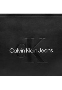 Calvin Klein Jeans Torebka Sculpted Slim K60K612222 Czarny. Kolor: czarny. Materiał: skórzane #4