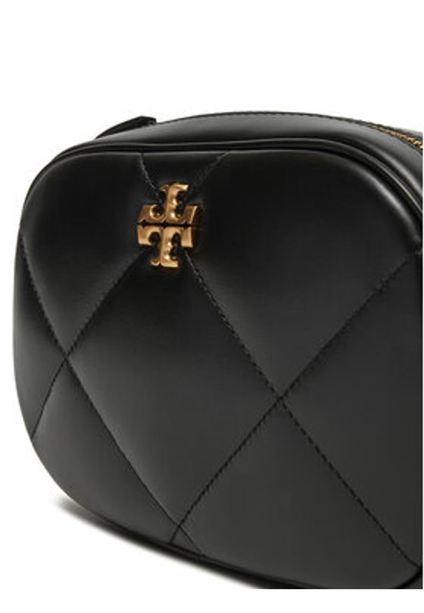 Tory Burch Torebka Kira Diamond Quilt Camera Bag 154715 Czarny. Kolor: czarny. Materiał: skórzane