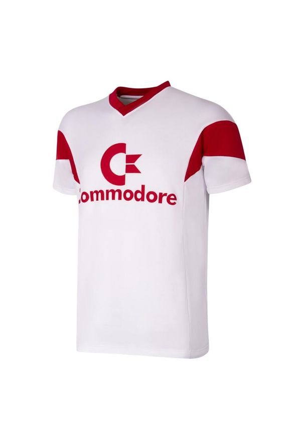 COPA FOOTBALL - Koszulka retro piłkarska dla dorosłych - FC Bayern Monachium 1987-88 - Biała. Kolor: biały. Sport: piłka nożna