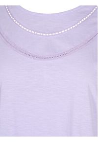 Zizzi T-Shirt V50220A Fioletowy Regular Fit. Kolor: fioletowy. Materiał: bawełna #2