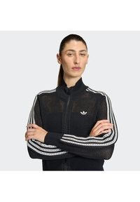 Adidas - adidas Kardigan KC6497 Czarny Regular Fit. Kolor: czarny. Materiał: syntetyk #3