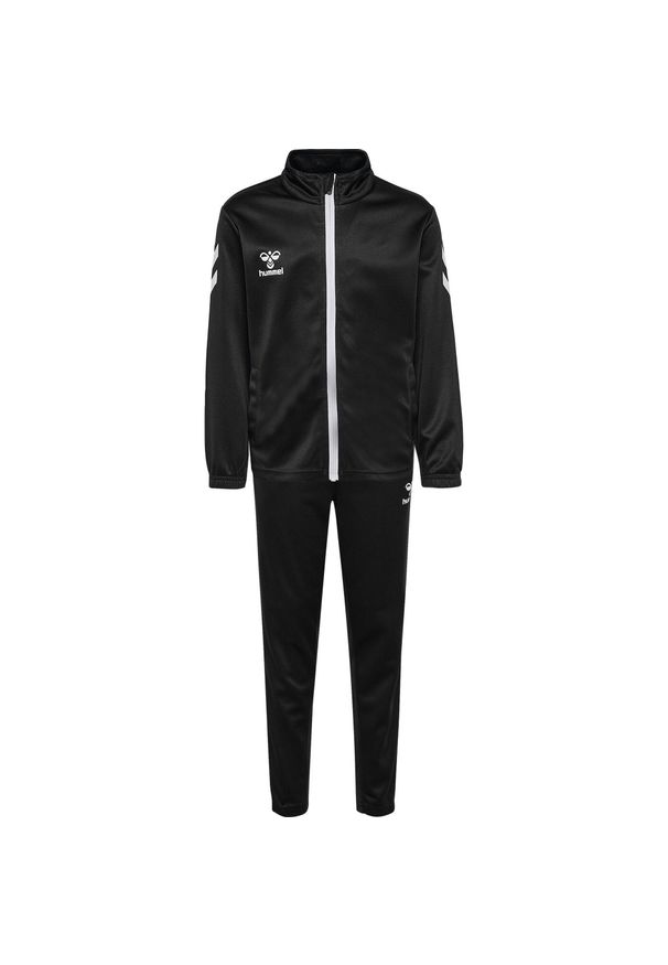 Dziecięcy dres Hummel Logo. Kolor: czarny. Materiał: dresówka. Styl: sportowy, elegancki