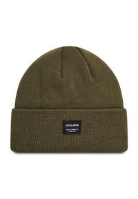 Jack & Jones - Jack&Jones Czapka Jacdna Beanie Noos 12092815 Zielony. Kolor: zielony. Materiał: materiał #1