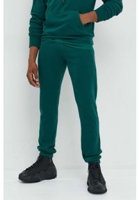 Sixth June spodnie dresowe męskie kolor szary gładkie. Kolor: zielony. Materiał: dresówka. Wzór: gładki